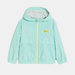 معطف واقي من الرياح وطارد للماء، بغطاء للرأس، للفتيات