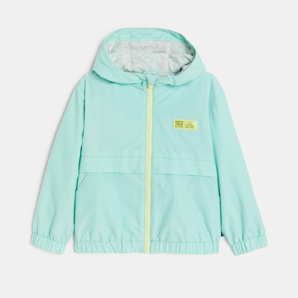 معطف واقي من الرياح وطارد للماء، بغطاء للرأس، للفتيات معطف واقي من الرياح وطارد للماء، بغطاء للرأس، للفتيات