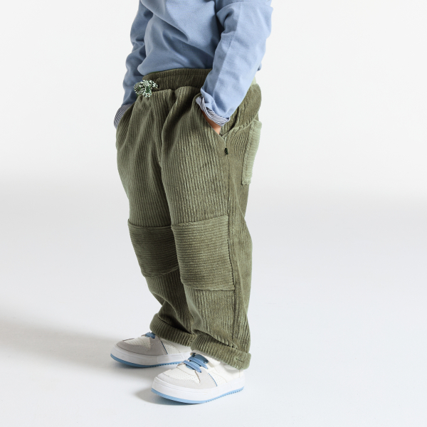 Pantalon velours vert bébé garçon Pantalon velours vert bébé garçon