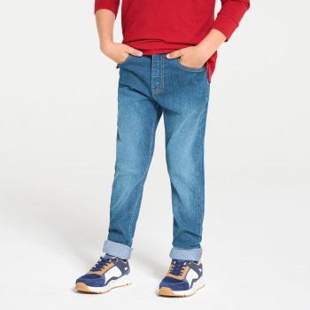 بنطلون جينز ضيق أزرق اللون للفتيات