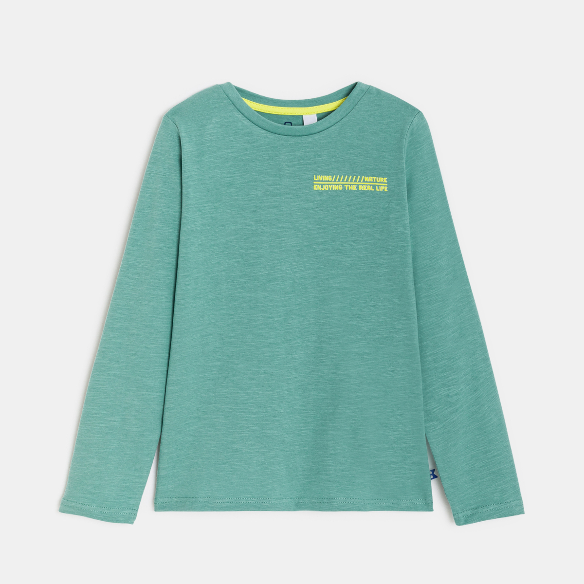 تيشيرت باللون الأخضر ومُزيَّن برسمة لمظاهر الطبيعة، للفتيان تيشيرت باللون الأخضر ومُزيَّن برسمة لمظاهر الطبيعة، للفتيان