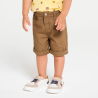 Bermuda droit coton fantaisie marron bébé garçon Bermuda droit coton fantaisie marron bébé garçon
