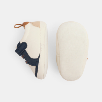 حذاء رياضي منخفض ومرن، باللون الأزرق للأولاد حديثي الولادة