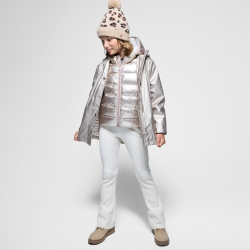 Ciré déperlant à capuche doré Fille