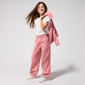 T-shirt basique uni blanc Fille