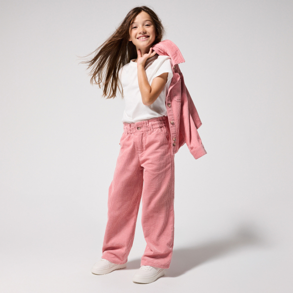 T-shirt basique uni blanc Fille T-shirt basique uni blanc Fille