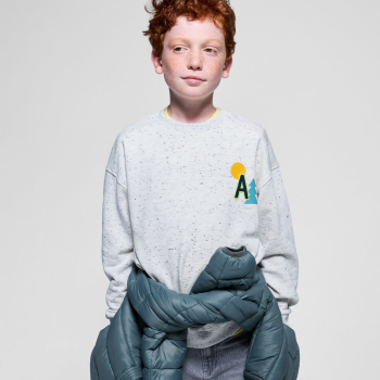 سويت شيرت مرقط، من الصوف، للأولاد