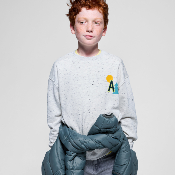 سويت شيرت مرقط، من الصوف، للأولاد سويت شيرت مرقط، من الصوف، للأولاد