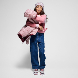 Jean cargo bleu Fille