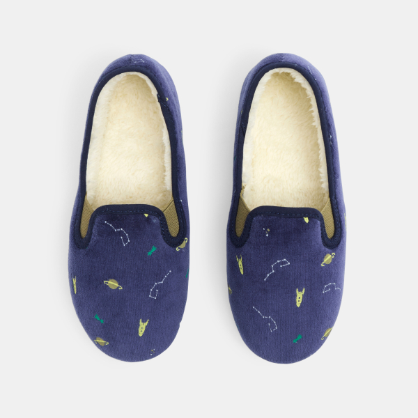 خُفَّان ببطانة من الفرو وبرسومات لمركبة فضاء، للفتيان خُفَّان ببطانة من الفرو وبرسومات لمركبة فضاء، للفتيان