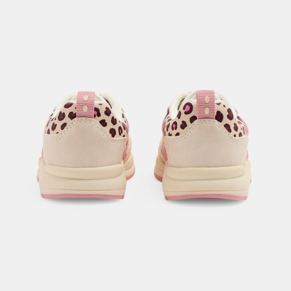 حذاء رياضي مُخصص للجري، به نقشة جلد النمر ومتعدد الألوان للفتيات الصغيرات حذاء رياضي مُخصص للجري، به نقشة جلد النمر ومتعدد الألوان للفتيات الصغيرات