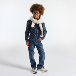 Jean droit ultra-résistant bleu Garçon