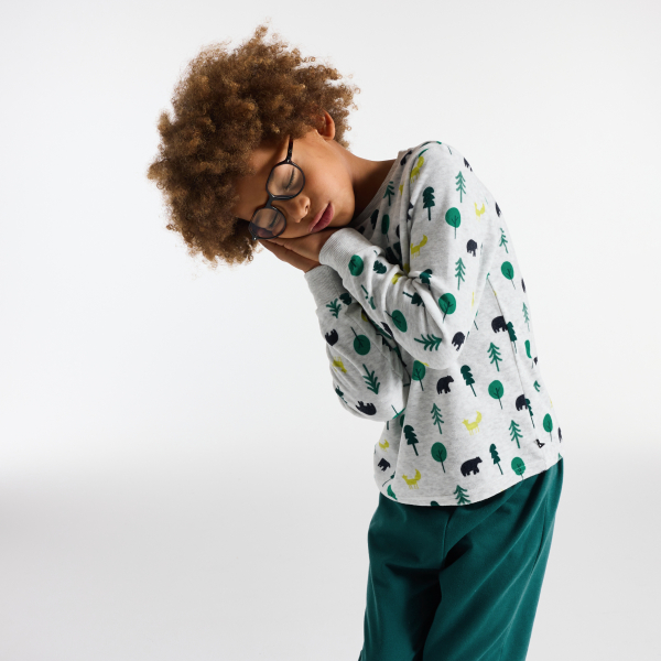 بيجاما قطعتان مخملية مطبوع عليها بطة، اللون أزرق، للأولاد بيجاما قطعتان مخملية مطبوع عليها بطة، اللون أزرق، للأولاد