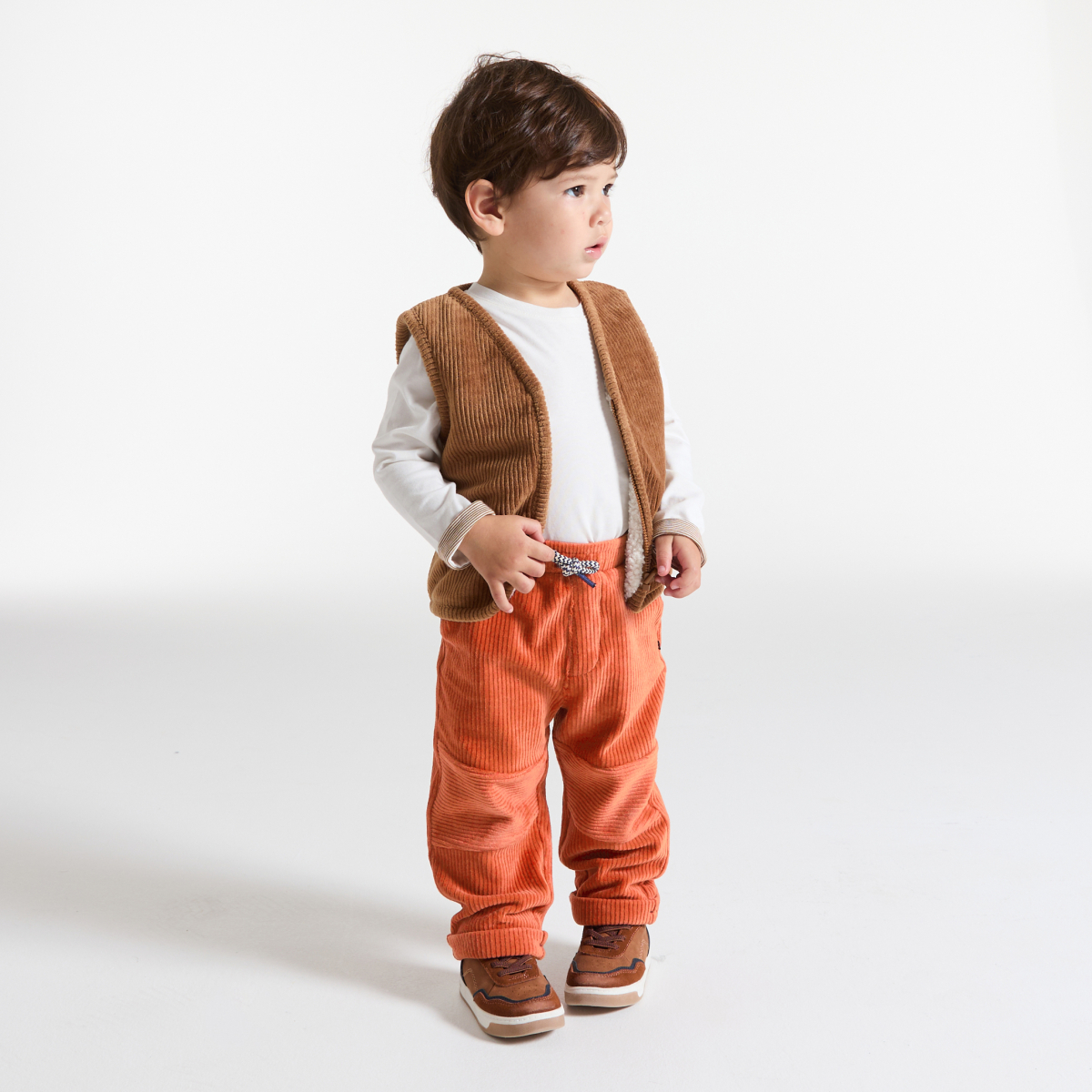 Pantalon velours orange bébé garçon Pantalon velours orange bébé garçon